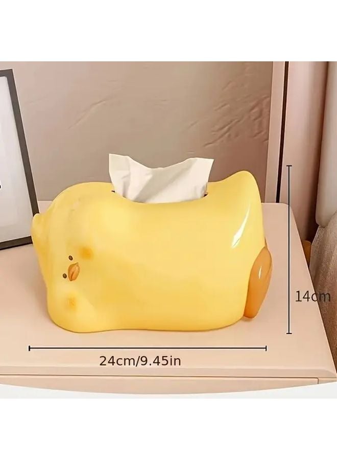 Milky White Duck Ceramic Tissue Box Holder Cute Home Decor Gift For Living Room - Image 5